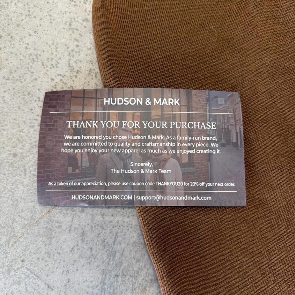 Hudson & Mark Wide Leg Women's Knit Pants in Brown - Picture 8 of 8